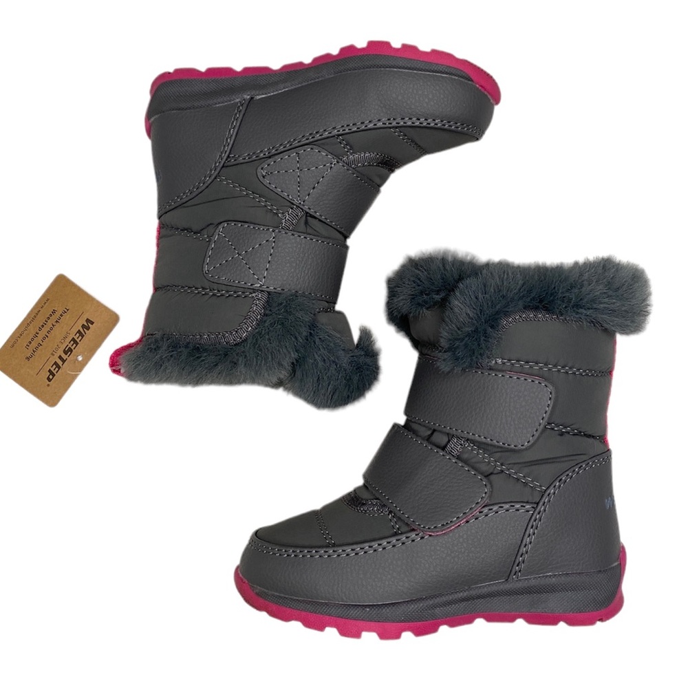 Weestep girls winter water resistance snow boots toddler girl size 8